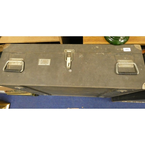 475 - Large military storage box.