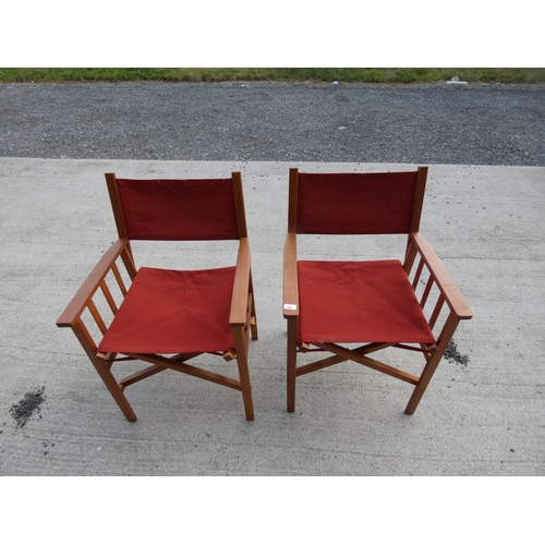 503 - Two modern folding Director's chairs.