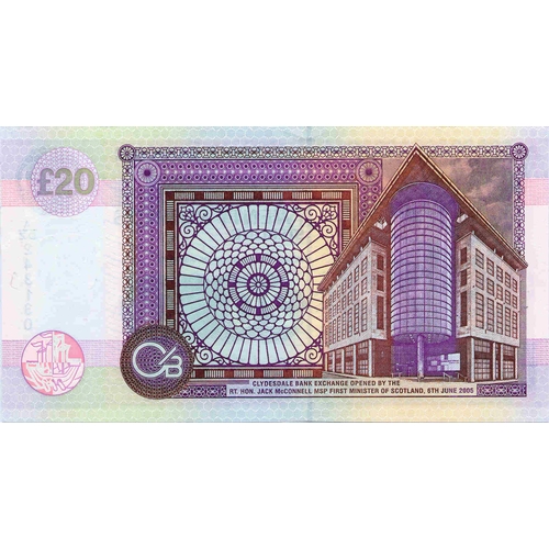 逆輸入 CLYDESDALE BANK September 30th banknote £20 pound twenty PLC 世界