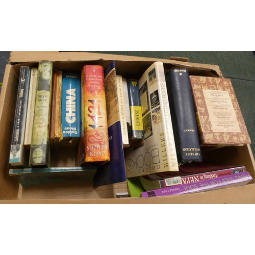 68 - Two boxes of Oriental reference books.