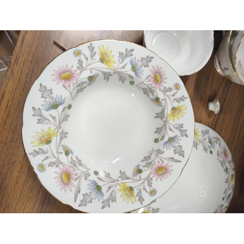 1 - Coalport and Foley ware composite dinner service including tureens.