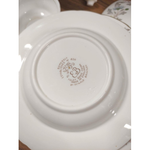 1 - Coalport and Foley ware composite dinner service including tureens.