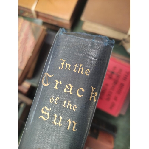 263 - THOMPSON FREDERICK D.  In the Track of the Sun, Readings from the Diary of a Globe Trotter. Frontis,... 