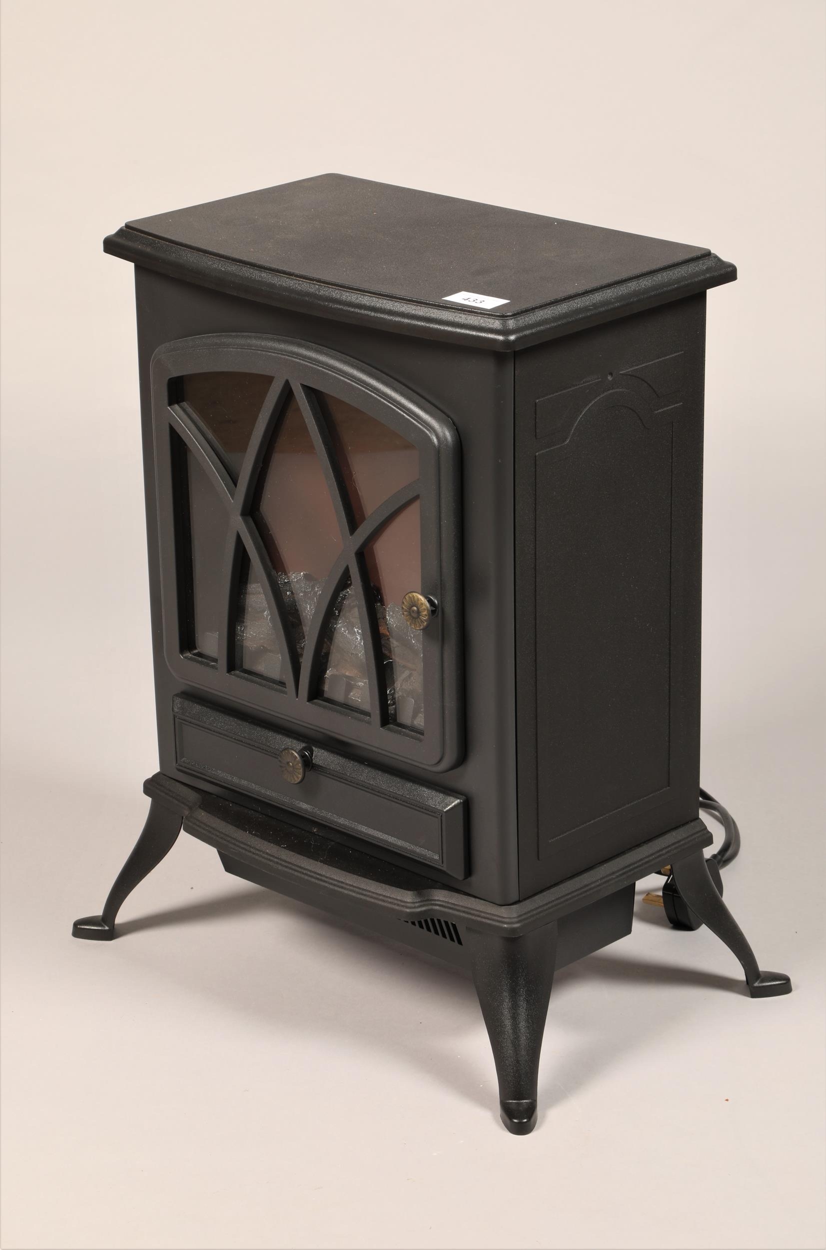 Electric stove fire by Coopers, 55 cm high