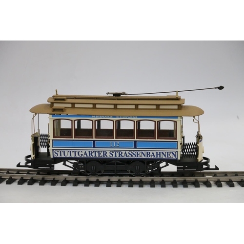 10 - Bachmann Big Haulers G gauge model railways, 39-100 motorised tram car #14 Electrische Trambahn Munc... 