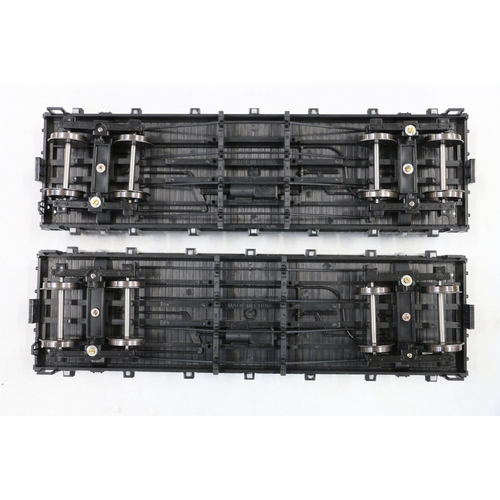 3 - Train G gauge model railways, a 757-5805 double flatbed bogie wagon pack 99-03-95, and 757-5806 Mobi... 