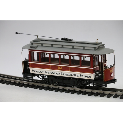 4 - Bachmann Liliput G gauge model railways, L193500 motorised tram car #67 Nurnberg-further Strakenbahn... 