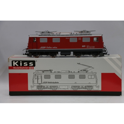 92 - Kiss Modellbahnen gauge 1 model railways 51112 overhead electric locomotive Albula RhB Rhatische Bah... 