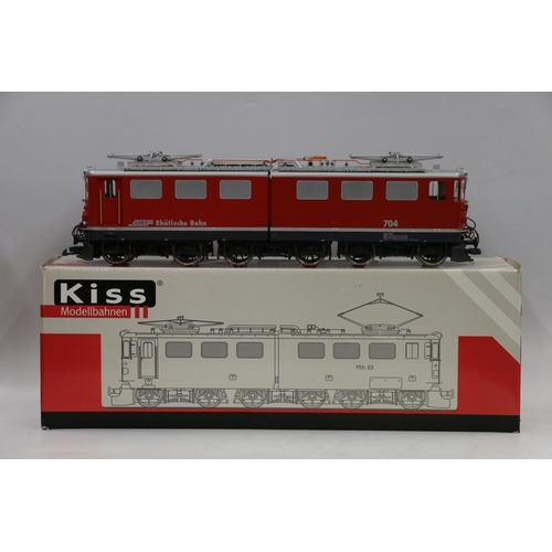 94 - Kiss Modellbahnen gauge 1 model railways 91012 overhead electric locomotive RhB Rhatische Bahn Viafi... 