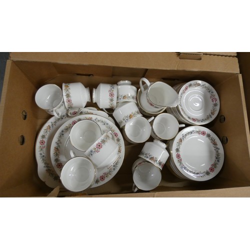 63 - Paragon Belinda part tea service, another white glazed part tea set plus other decorative ceramics.