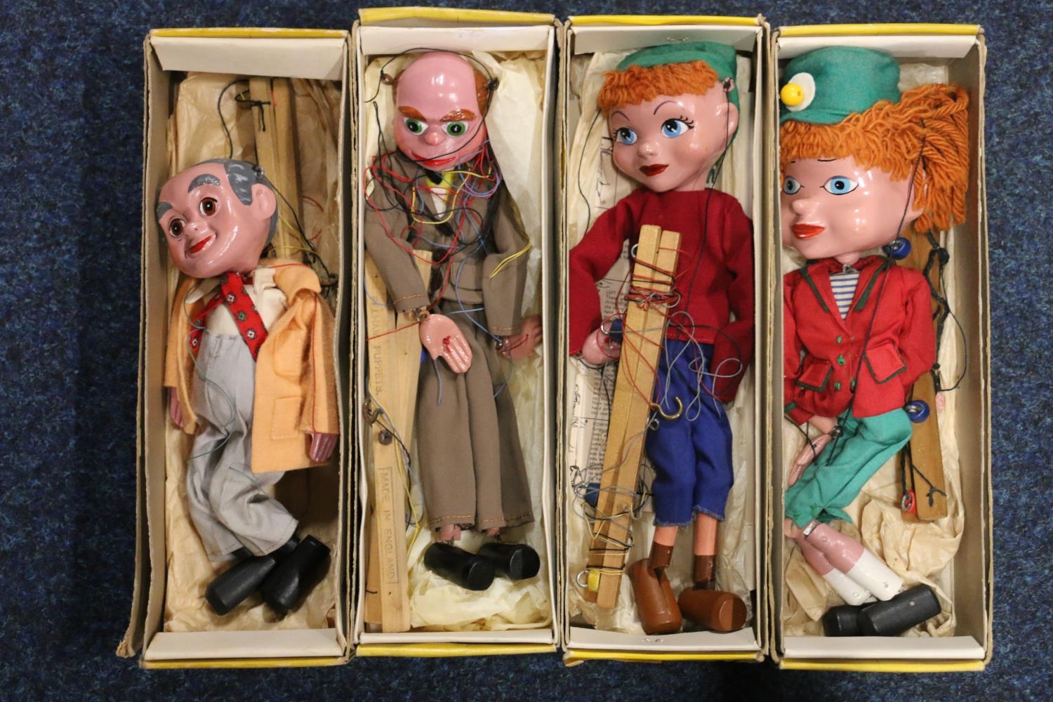 Four Pelham Puppets including Gerry Anderson's Twizzle and Four Pelham Puppets including Gerry Anderson's Twizzle and