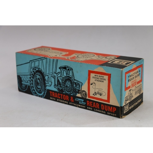 148 - Britains Ltd Tractor and Rear Dump #9630 Fordson Super Major Industrial Tractor with Shawnee Poole D... 