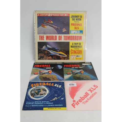 369 - Stingray and Fireball XL5, A Century 21 Production record titled World of Tomorrow, ,matrix L.A.1 an... 