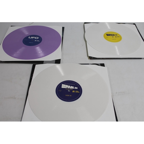370 - Original Television Soundtrack records to include Thunderbirds on Sky Blue coloured vinyl, Captain S... 