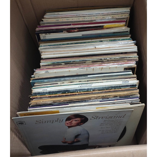 130 - Box of classical LP records.