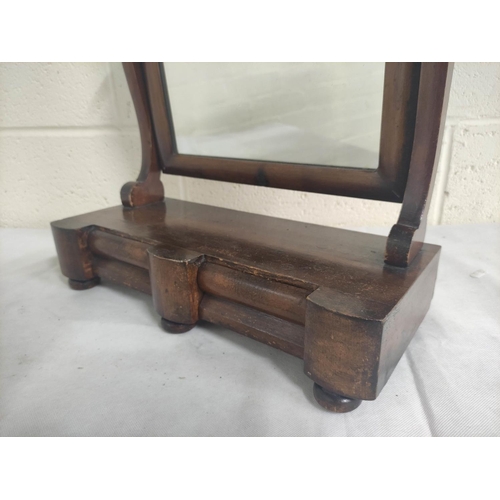 19 - Victorian mahogany dressing table mirror.