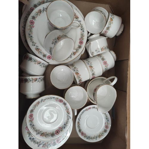 63 - Paragon Belinda part tea service, another white glazed part tea set plus other decorative ceramics.