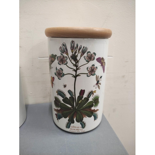 73 - Collection of Portmeirion botanical range storage jars, various sizes.