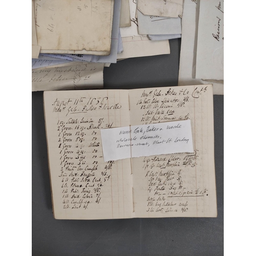 101 - Documents - Cheshire - Family of Fleet, Macclesfield.  1806-1870. Archive of documents, le... 