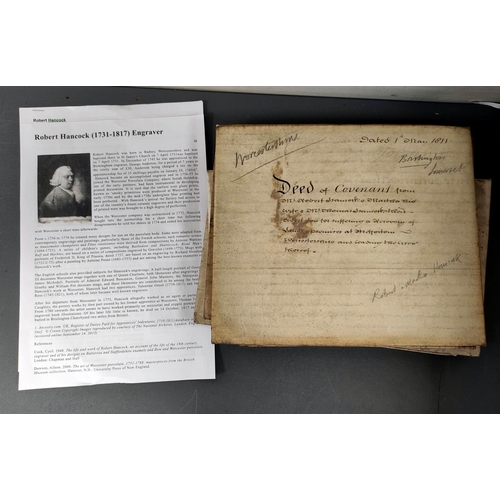 102 - Documents - Worcestershire & Somerset - Robert Hancock (1730-1817) & Peter Hancock, his Son,... 