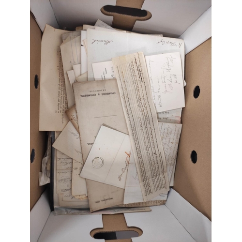 103 - Documents & Ephemera.  An interesting accumulation of vellum & paper items. 1790 t... 