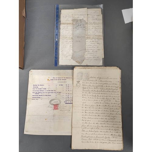 103 - Documents & Ephemera.  An interesting accumulation of vellum & paper items. 1790 t... 