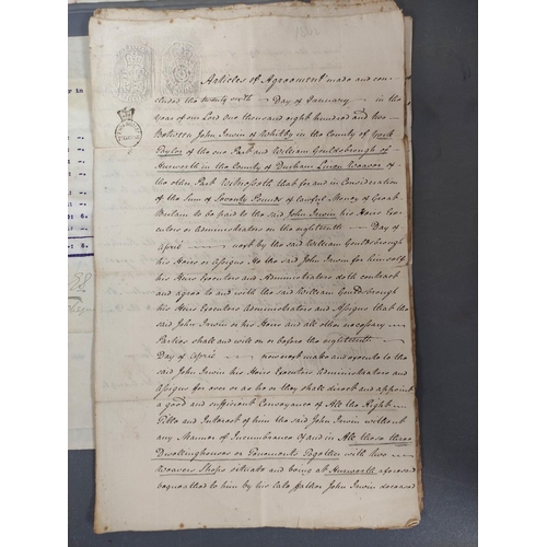 103 - Documents & Ephemera.  An interesting accumulation of vellum & paper items. 1790 t... 