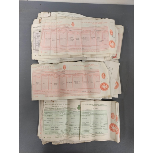 106 - Documents - Northumberland - Brotherton & Shell Families of Berwick & Newcastle.  A large co... 