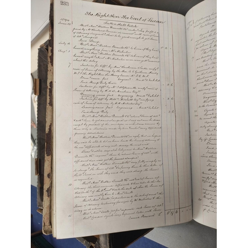 114 - Documents - Cheshire - Macclesfield - Brocklehursts, Solicitors. 1886-96. Office ledger indexed &... 