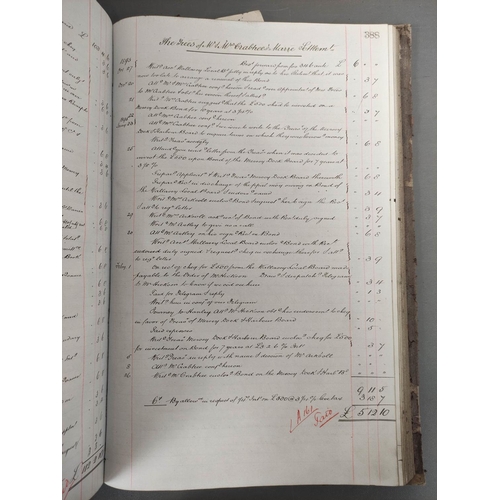 114 - Documents - Cheshire - Macclesfield - Brocklehursts, Solicitors. 1886-96. Office ledger indexed &... 