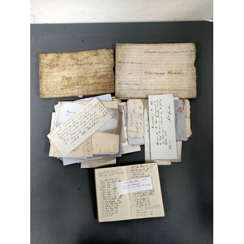 101 - Documents - Cheshire - Family of Fleet, Macclesfield.  1806-1870. Archive of documents, le... 