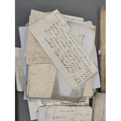 101 - Documents - Cheshire - Family of Fleet, Macclesfield.  1806-1870. Archive of documents, le... 