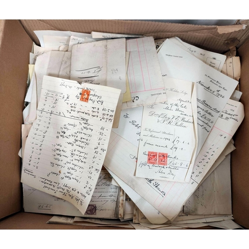 104 - Ephemera.  An accumulation of billheads, receipts & letters, late 19th to mid 20th century, clea... 