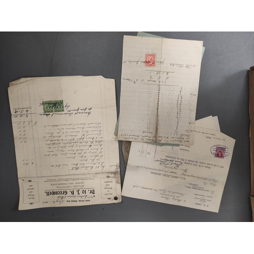 104 - Ephemera.  An accumulation of billheads, receipts & letters, late 19th to mid 20th century, clea... 