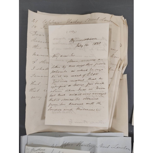 109 - Documents - Norfolk & London. 1857 East Norfolk Elections & Beevor & Lombe Family of 41 ... 