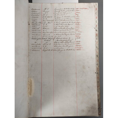 114 - Documents - Cheshire - Macclesfield - Brocklehursts, Solicitors. 1886-96. Office ledger indexed &... 