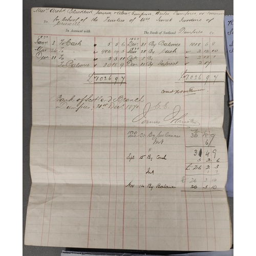 118 - Documents - Kirriemuir - Forfar - Scotland - Yeaman Family.  1901-1907. A bundle of correspondence, ... 