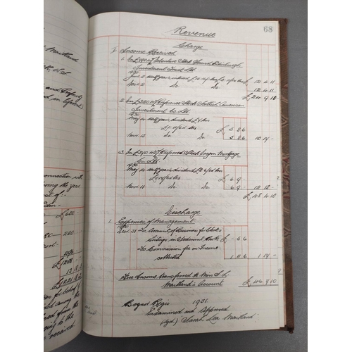 122 - Documents - Scotland - Kirkcudbright - Mrs Margaret Shippen Maitland of Dundrennan.  1893-1937. Two ... 