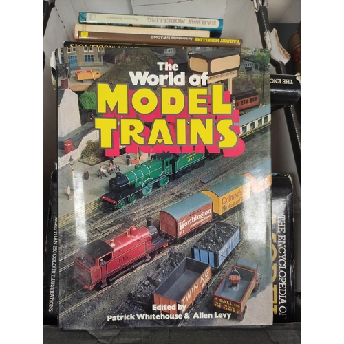 130 - Toys & Models.  A large carton of vols. re. model railways & related interests.... 