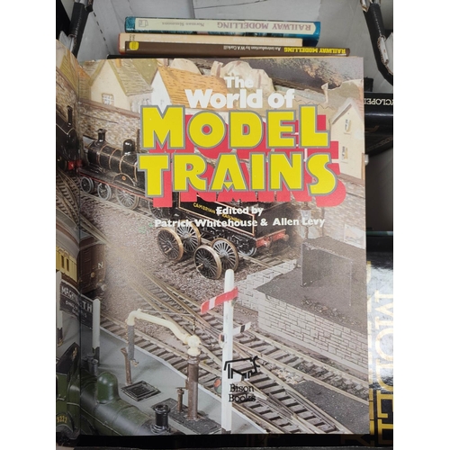 130 - Toys & Models.  A large carton of vols. re. model railways & related interests.... 