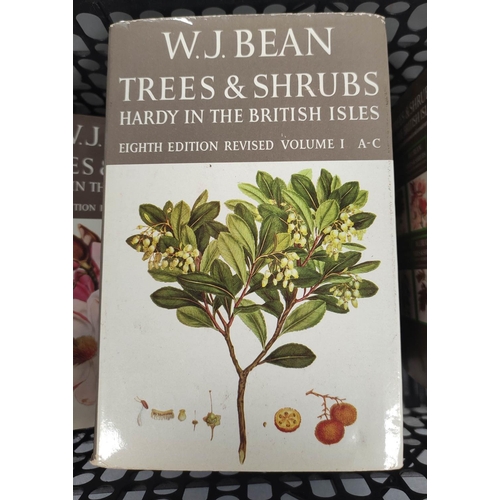 131 - BEAN W. J.  Trees & Shrubs Hardy in the British Isles. 4 vols. plus Supplement vol. Il... 