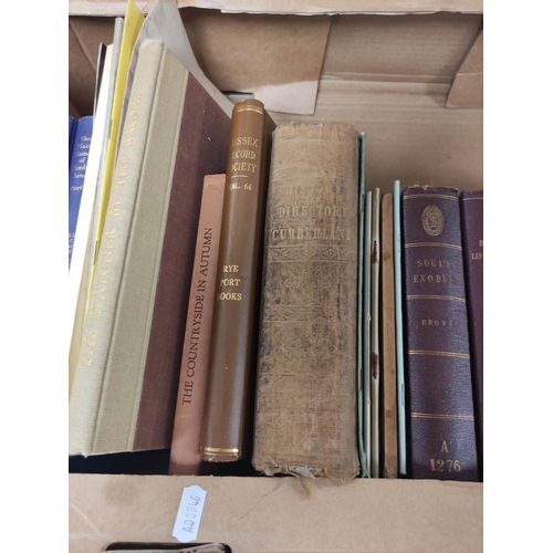 36 - Various.  A carton of vols. incl. Cumbrian interest, theology, etc.