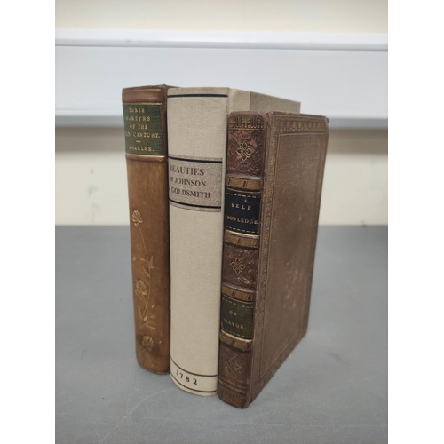 75 - MASON JOHN.  Self-Knowledge. Eng. frontis. Calf gilt. 1820; also Beauties of Johnson &... 