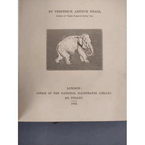 77 - NEALE FREDERICK ARTHUR.  Narrative of a Residence in Siam. Eng. frontis, title vignette, map, 2 plat... 