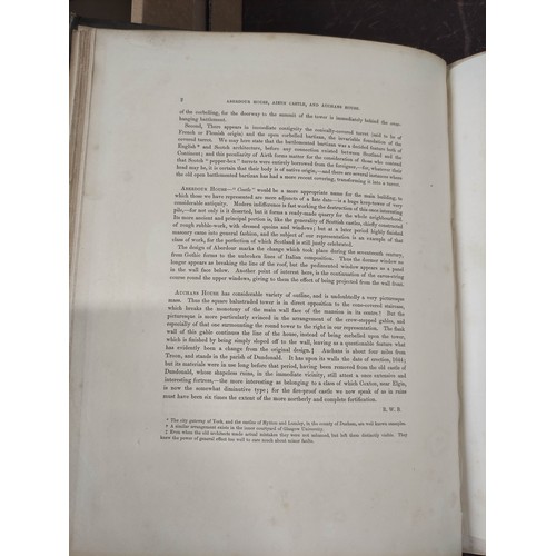 6 - BILLINGS R. W.  The Baronial & Ecclesiastical Antiquities of Scotland. 4 vols. Eng. titles, plat... 