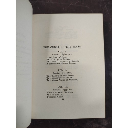 7 - SHAKESPEARE WILLIAM.  The Works. 12 vols. A nice set in marbled calf with gilt backs. t.e.g. Times B... 