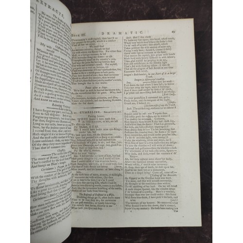 11 - (KNOX V., Compiler).  Elegant Extracts. 2 vols. Eng. title vignettes. Diced calf. 1790; al... 