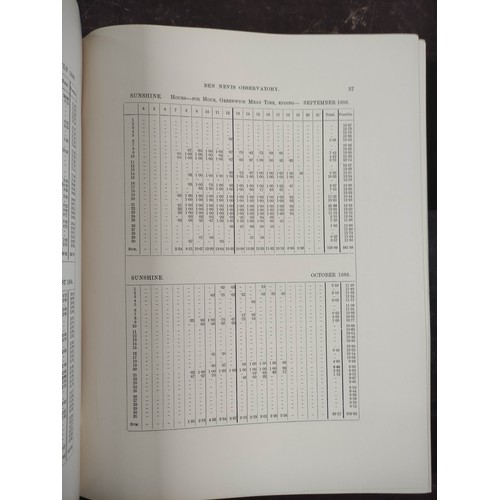 13 - ROYAL SOCIETY OF EDINBURGH.  The Meteorology of the Ben Nevis Observatories. Vols. 42 &... 