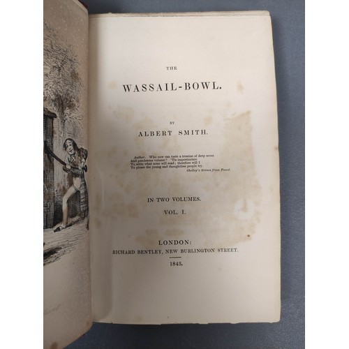 15 - SMITH ALBERT.  The Wassail Bowl. 2 vols. Frontis & illus. by John Leech. Publisher's a... 