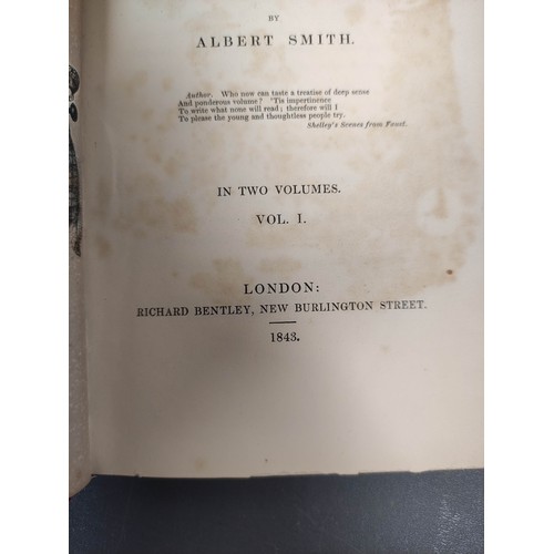 15 - SMITH ALBERT.  The Wassail Bowl. 2 vols. Frontis & illus. by John Leech. Publisher's a... 